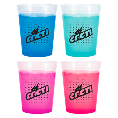 Blue 16 oz Color Changing Stadium Cup