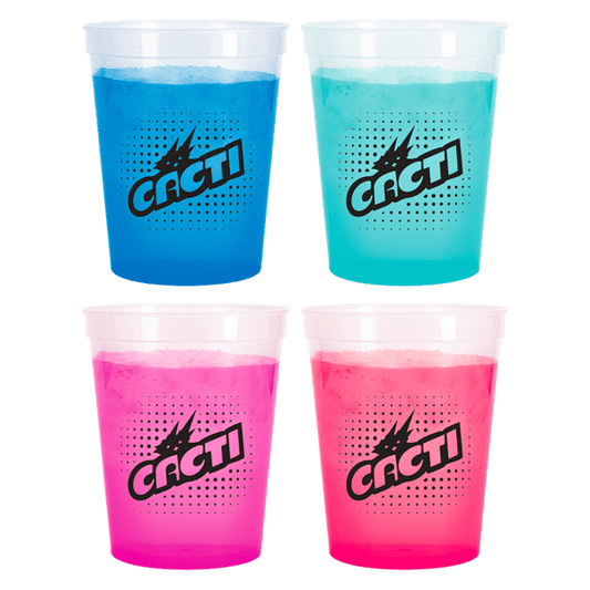 Blue 16 oz Color Changing Stadium Cup