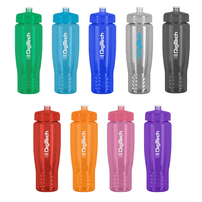 SAHARA 28 oz. Eco-Polyclear™ Sports Bottle with Push/Pull Lid
