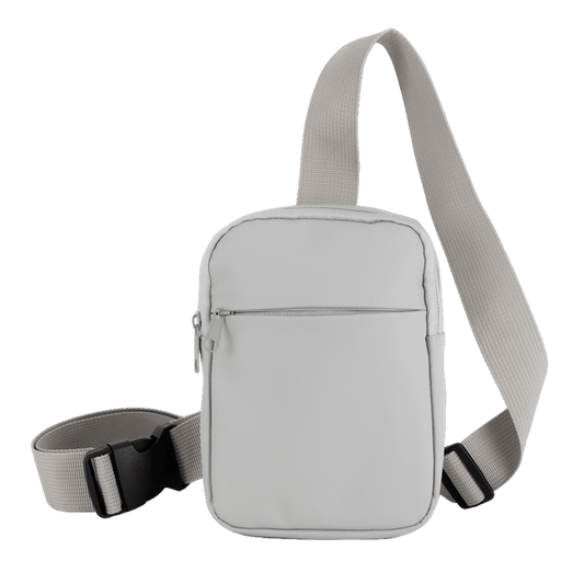 Crosscut Recycled PU Crossbody Bag