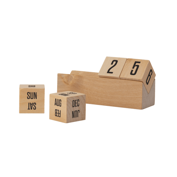 Boa 4" Laser Engraved Wooden Perpetual Calendar