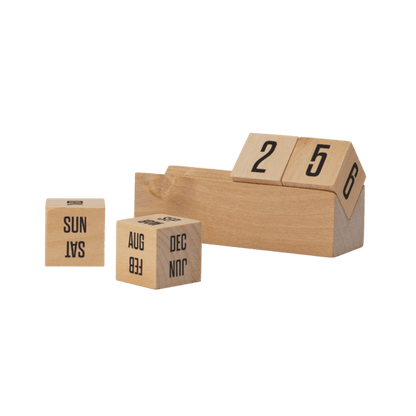 Boa 4" Laser Engraved Wooden Perpetual Calendar