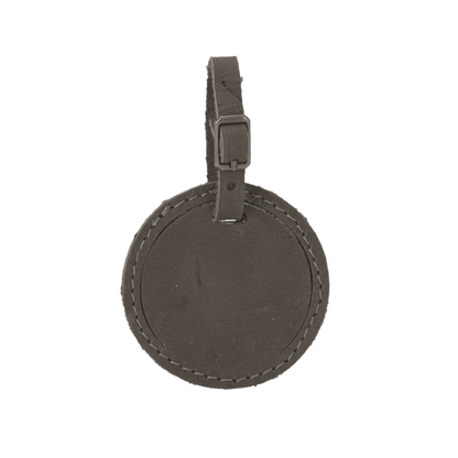 Culver Round Leather Luggage Tag