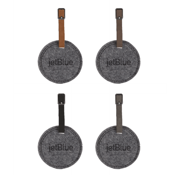Juniper Felt Round Luggage Tag