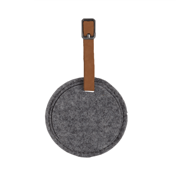 Juniper Felt Round Luggage Tag