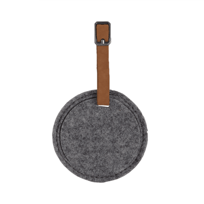 Juniper Felt Round Luggage Tag