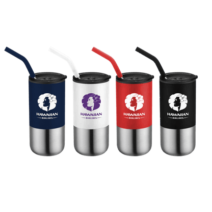 Destin 16oz Double Wall Tumbler w Straw