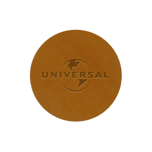 2 1/2" Leather Circle Patch