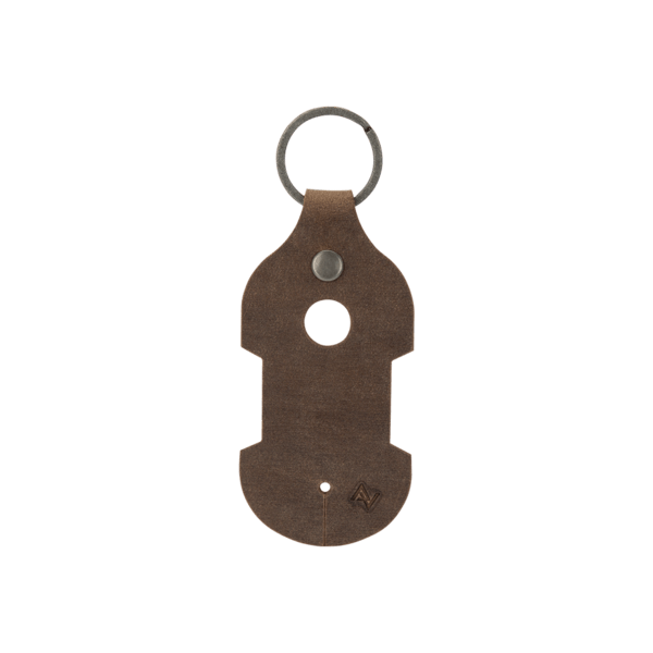 Ryder Leather Earbud Keychain