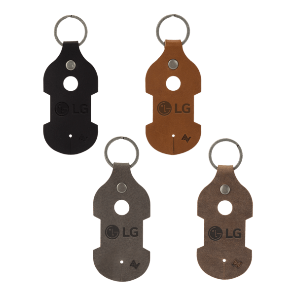 Ryder Leather Earbud Keychain