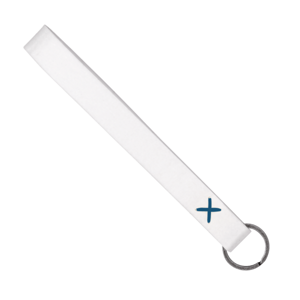 Strickland Dye-Sublimated Felt Wrist Keychain w/ Metal Split Ring