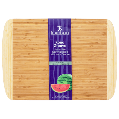 Kona Groove 18" X 12-1/2" Bamboo Cutting Board