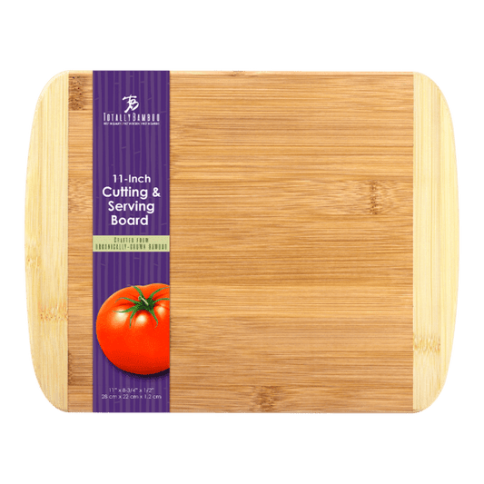 Two-Tone Bamboo Cutting Board  11" x 8-3/4"