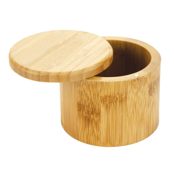 6 oz Round Salt Bamboo Box