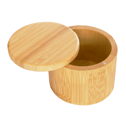 6 oz Round Salt Bamboo Box
