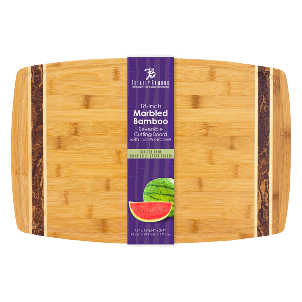 Marbled Look Bamboo Cutting Board