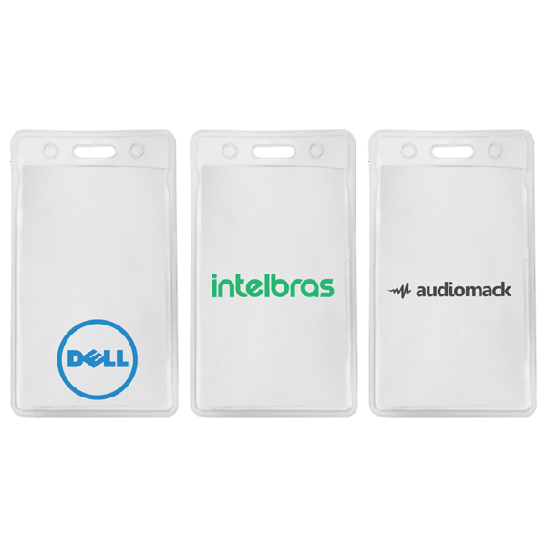 2" x 3 5/8" Printed Small Vertical Vinyl Pouch