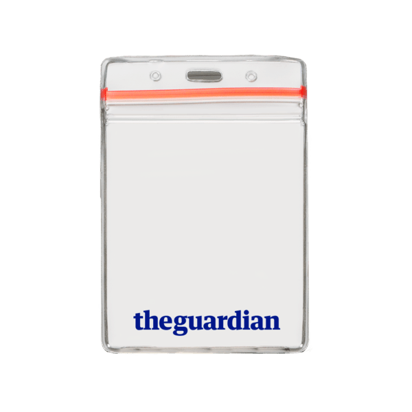 3 5/8" x 4 5/18" Printed Vertical Vinyl Pouch with Zipper