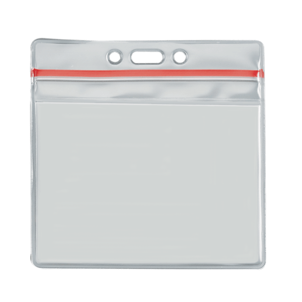 4" x 3" Blank Horizontal Vinyl Pouch with Zipper