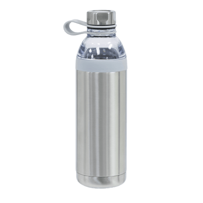 Dual Opening Stainless Steel Water Bottle - 20 Oz.