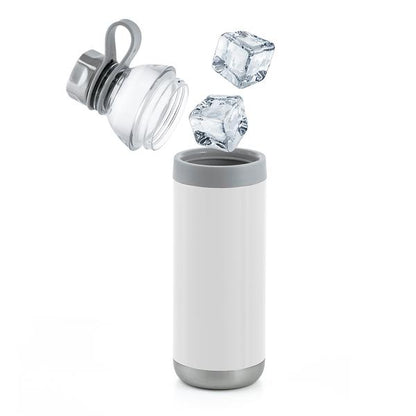 Dual Opening Stainless Steel Water Bottle - 20 Oz.