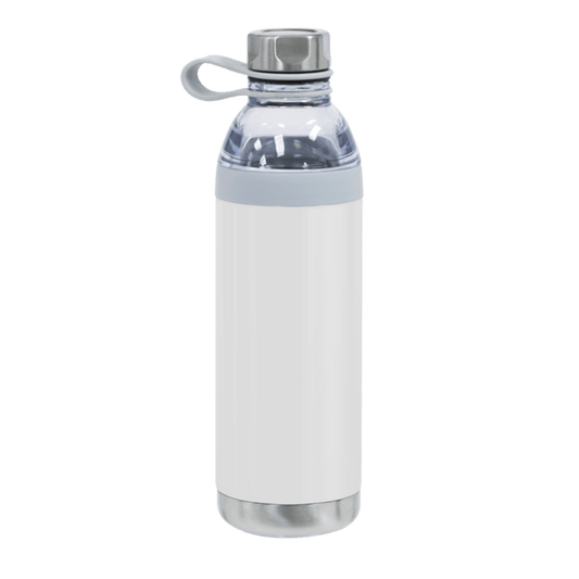 Dual Opening Stainless Steel Water Bottle - 20 Oz.