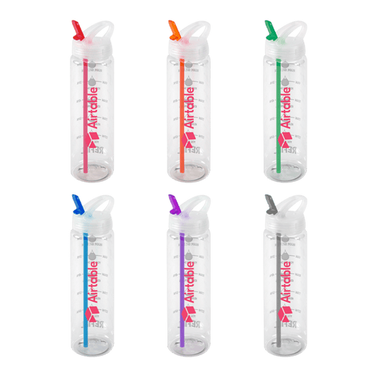 Water Bottle with Flip Up Spout & Hydration Mark  - 32 Oz.