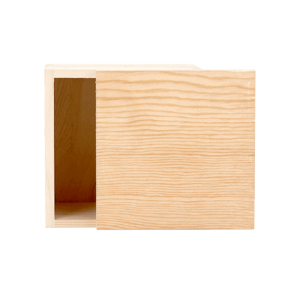 4" x 4" Small Square Wooden Box