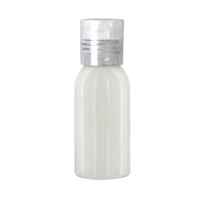 1 oz Lotion in Clear Round Bottle