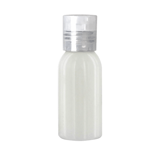 1 oz Lotion in Clear Round Bottle