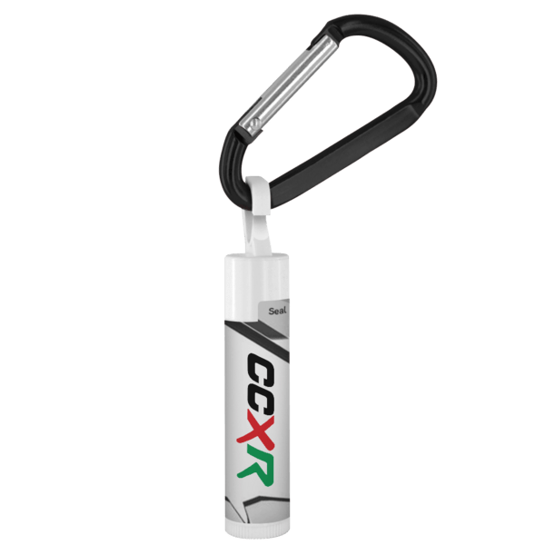 Black Economy Lip Balm with Carabiner