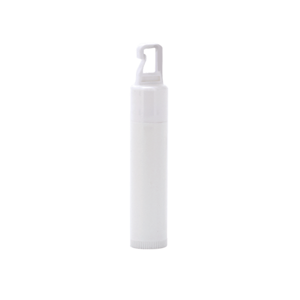 SPF 15 Lip Balm in White Tube with Hook Cap
