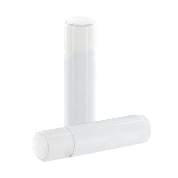 SPF 15 Lip Balm in White Tube and Full Color Dome Lid