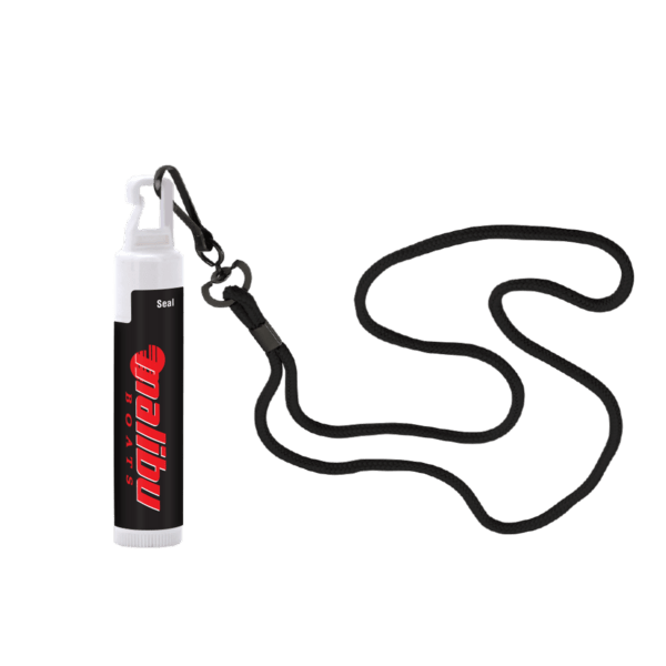 Black SPF 30 Soy Lip Balm with Lanyard