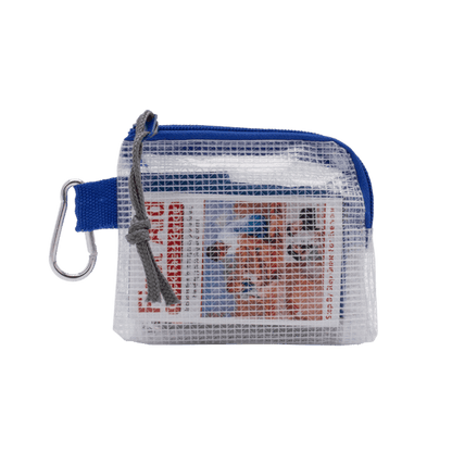 First Aid Kit in a Zippered Clear Nylon Bag