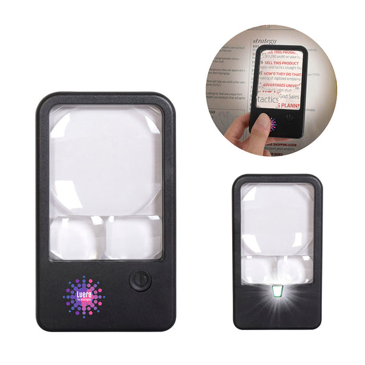 Black Best Buddy Tools ® Rechargeable LED Pocket Magnifier
