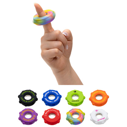 Black Gear Push Pop Spinner