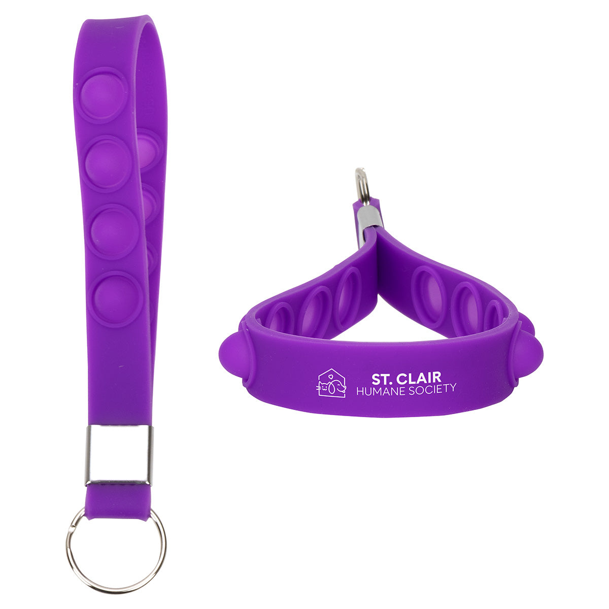 Push Pop Stress Reliever Keychain