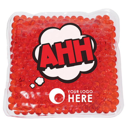 Red Ahh! Square Aqua Pearls™ Hot/Cold Pack