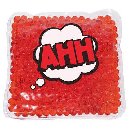 Red Ahh! Square Aqua Pearls™ Hot/Cold Pack