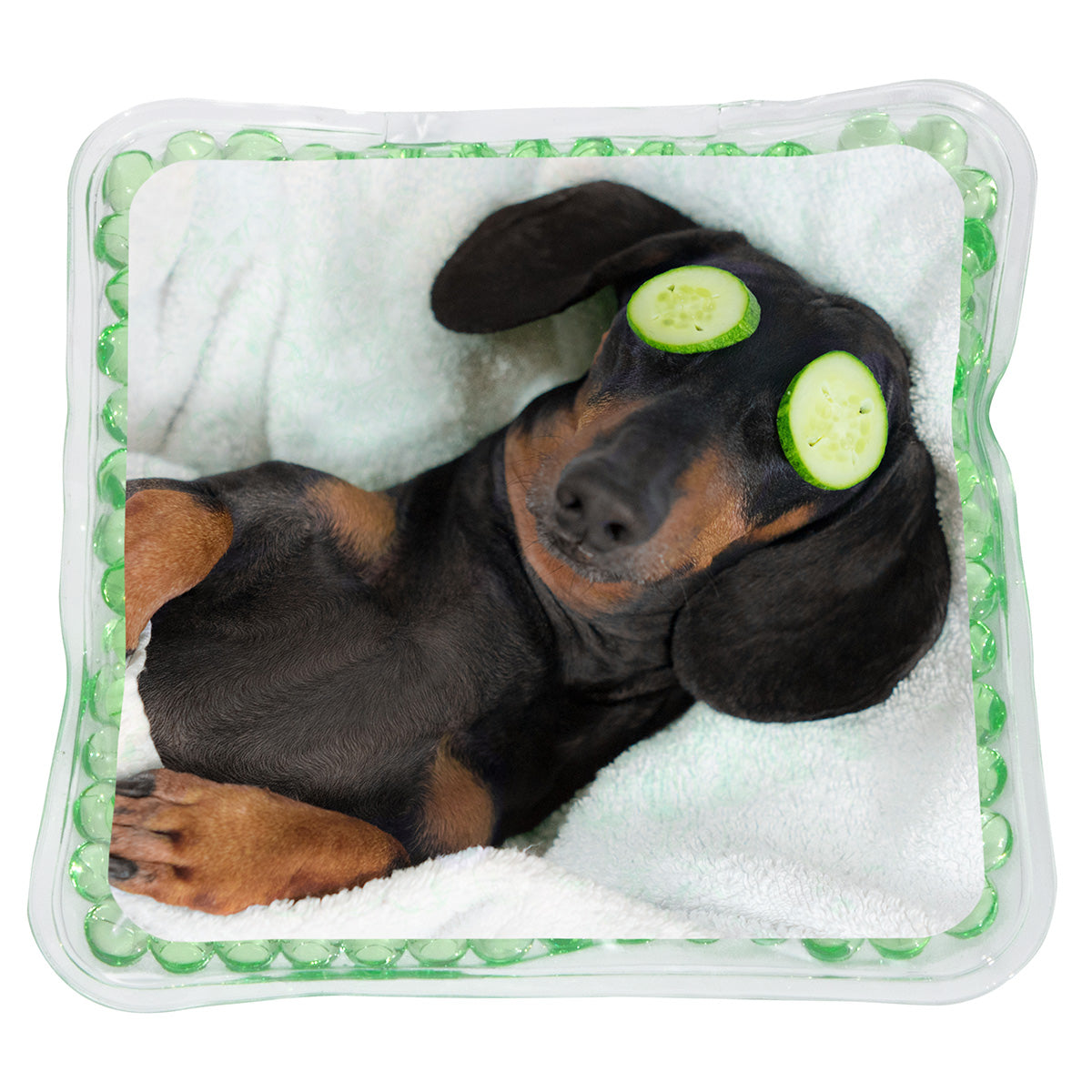 Green Chill Square Aqua Pearls™ Hot/Cold Pack