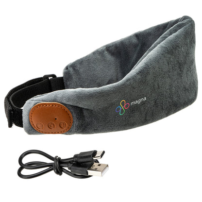 Gray Crown Eye Mask with Wireless Headset