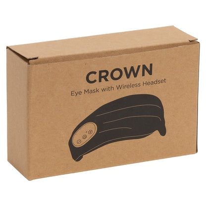 Gray Crown Eye Mask with Wireless Headset
