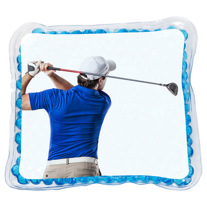 Royal Blue Golfer Square Aqua Pearls™ Hot/Cold Pack