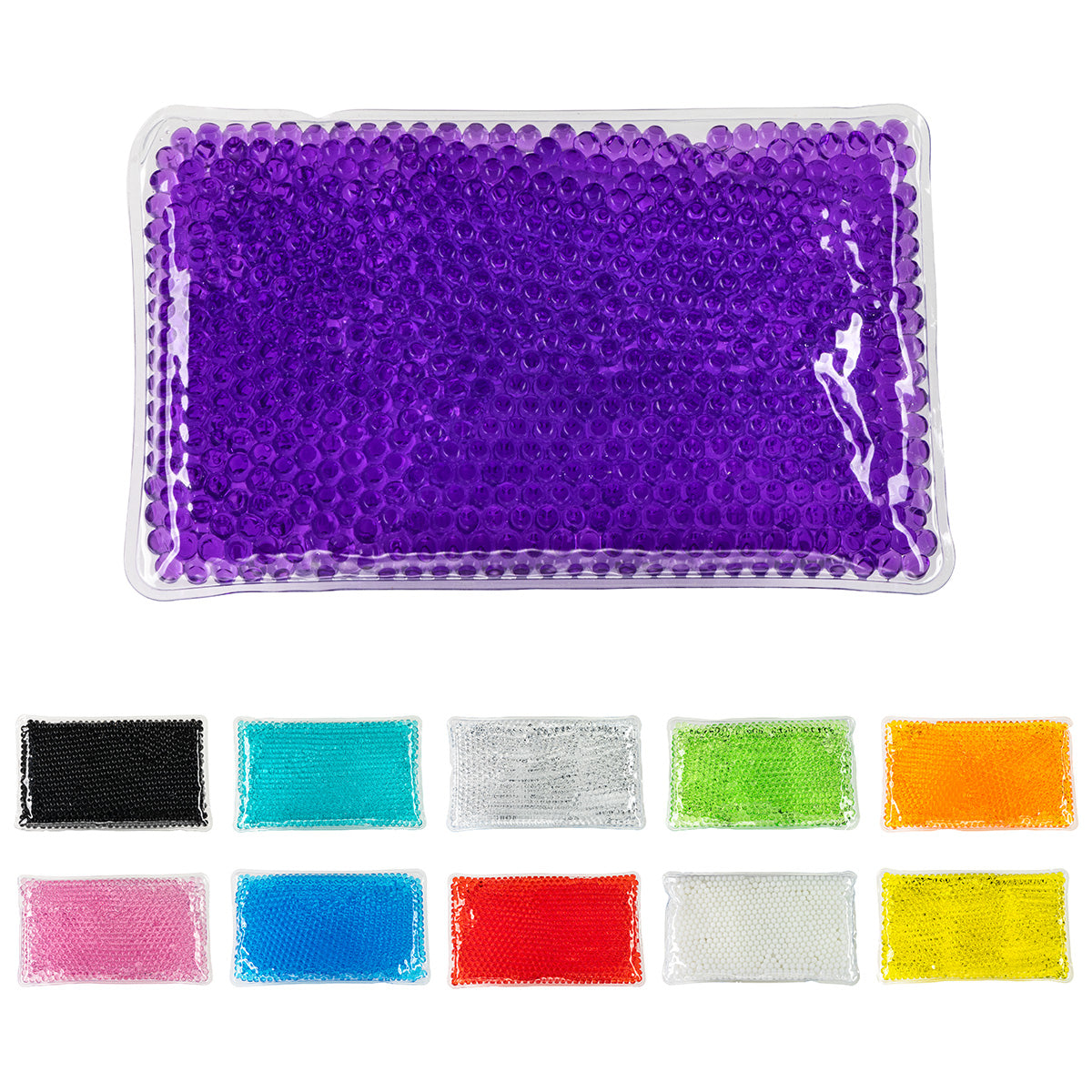 Solid Black Full-Color Aqua Pearls™ Hot/Cold Pack