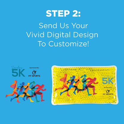 Solid Black Full-Color Aqua Pearls™ Hot/Cold Pack