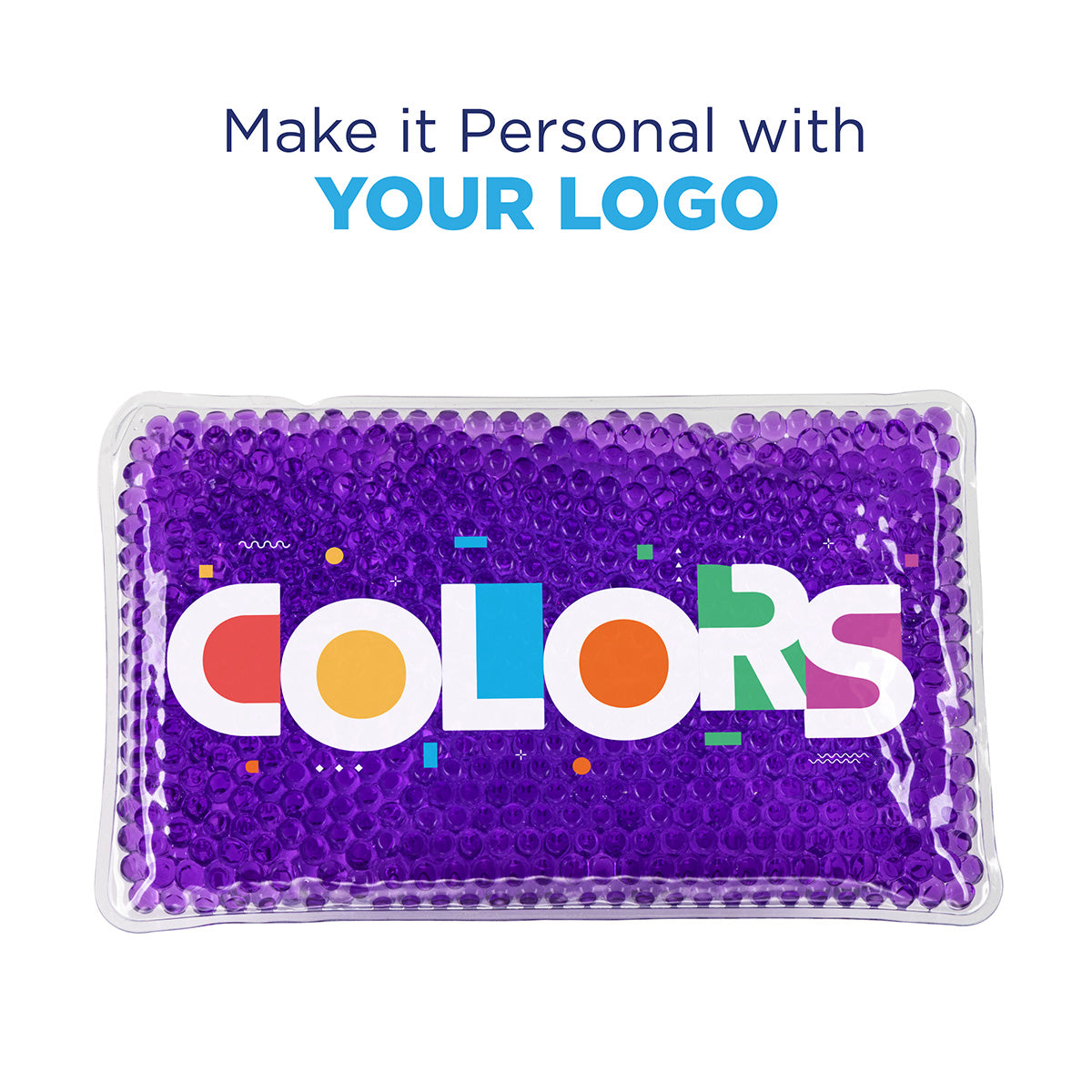 Solid Black Full-Color Aqua Pearls™ Hot/Cold Pack