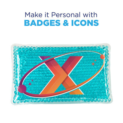 Solid Black Full-Color Aqua Pearls™ Hot/Cold Pack