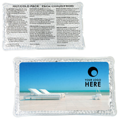Clear Laid Back Large Rectangle Aqua Pearls™ Hot/Cold Pack