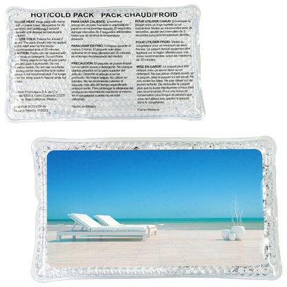 Clear Laid Back Large Rectangle Aqua Pearls™ Hot/Cold Pack